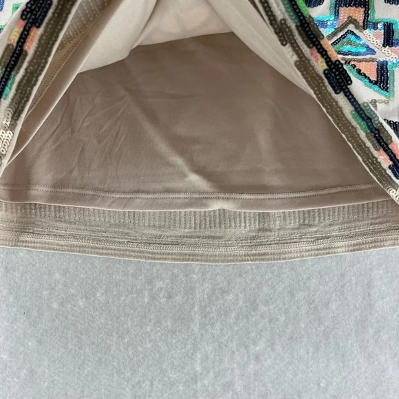 Express Skirt Size XS Southwestern Embellished Mini Pima Cotton Modal Multicolor - Picture 6 of 10